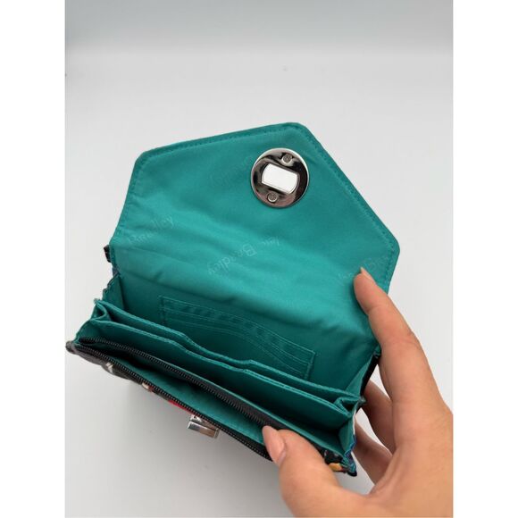 Vera Bradley Womens Splash Floral Quilted Your Turn Smartphone Wristlet Wallet - Picture 3 of 8